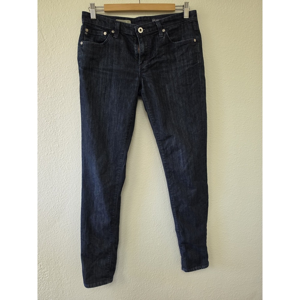 AG Adriano Goldschmied Jeans Women 30R Dark Blue Straight Denim Pants USA